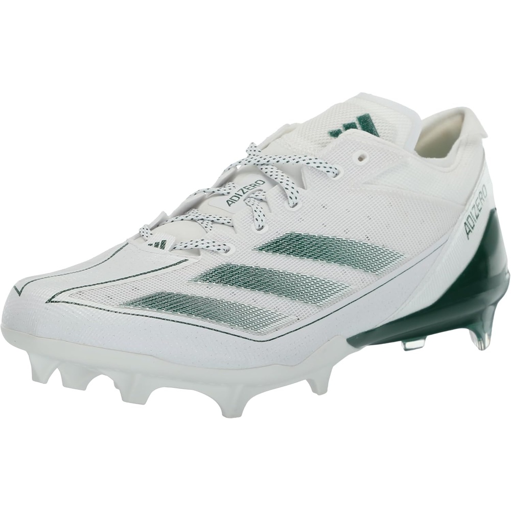 image:imageAdidas Mens Adizero Electric1 American FootballWhiteDark GreenWhite2024