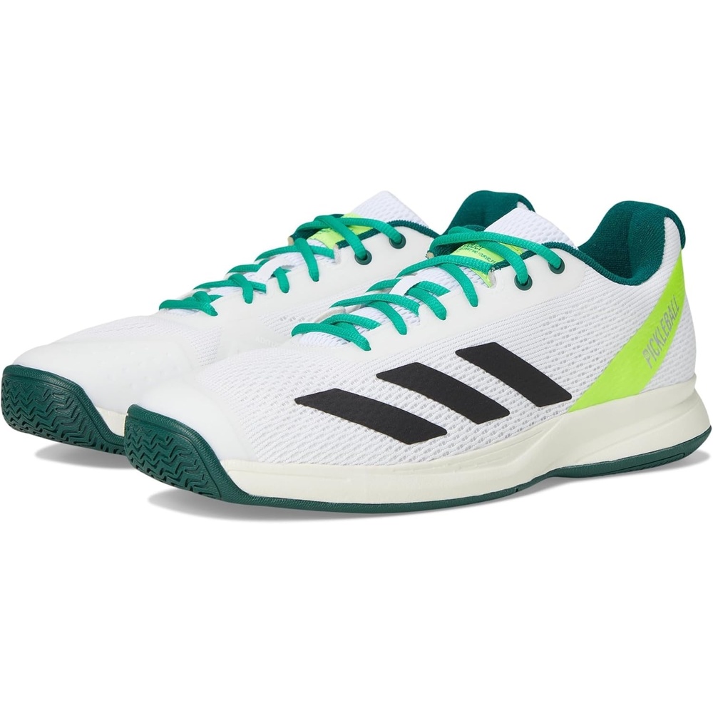 image:imageAdidas Mens Courtflash PickleballWhiteBlackCollegiate Green