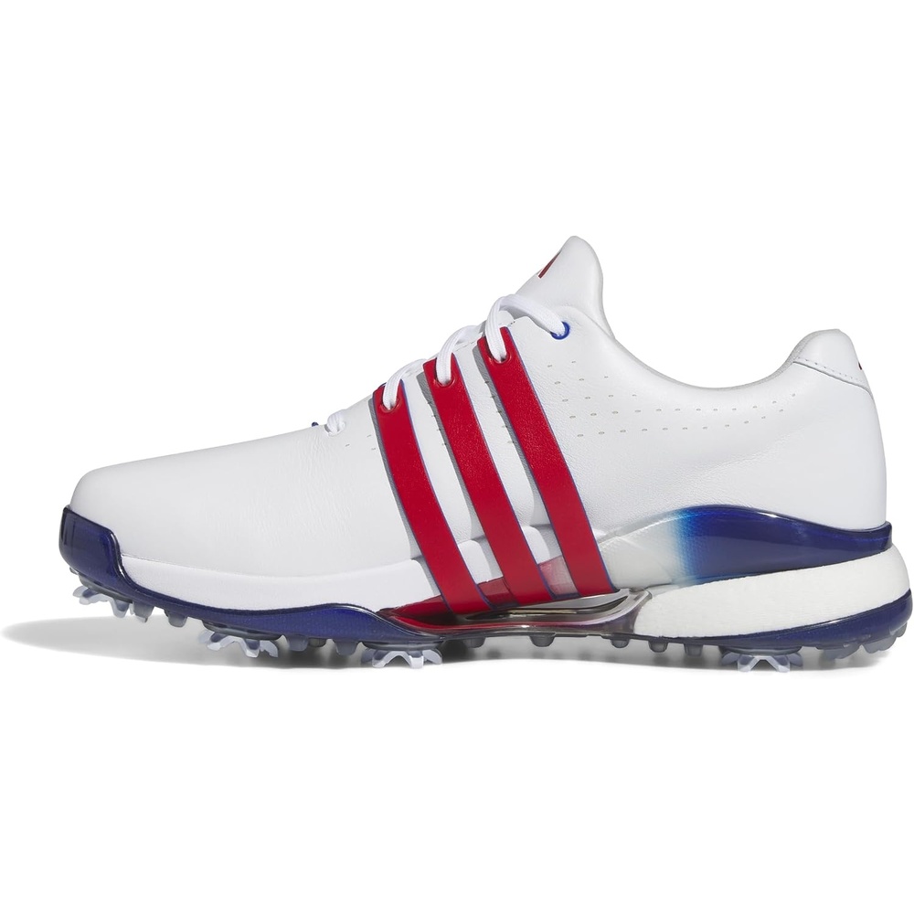 image:imageAdidas Mens Tour360 24 Golf ShoesFootwear WhiteBetter ScarletRoyal Blue
