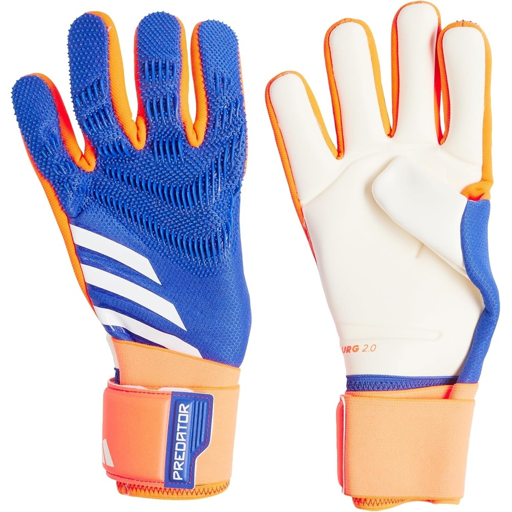 image:imageAdidas Predator Competition Goalie Soccer GlovesLucid BlueSolar RedWhite
