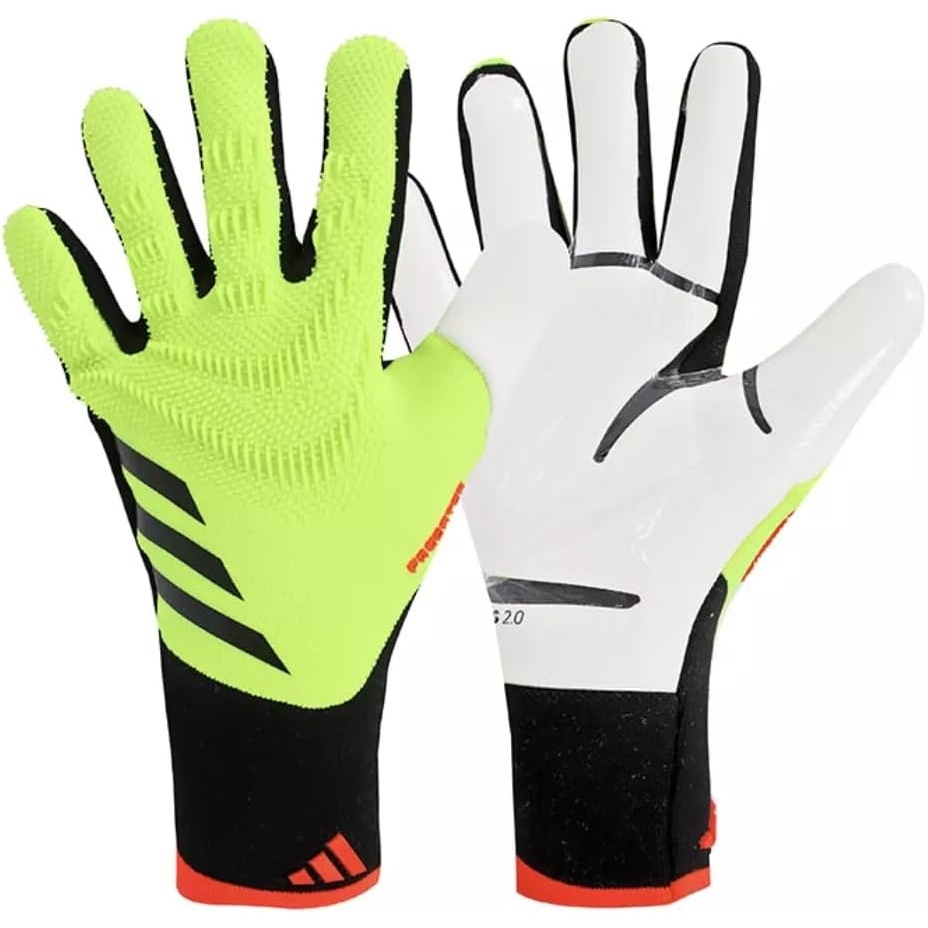 image:imageAdidas Predator Pro Goalkeeper GlovesSolar Yellow  Black  Solar Red