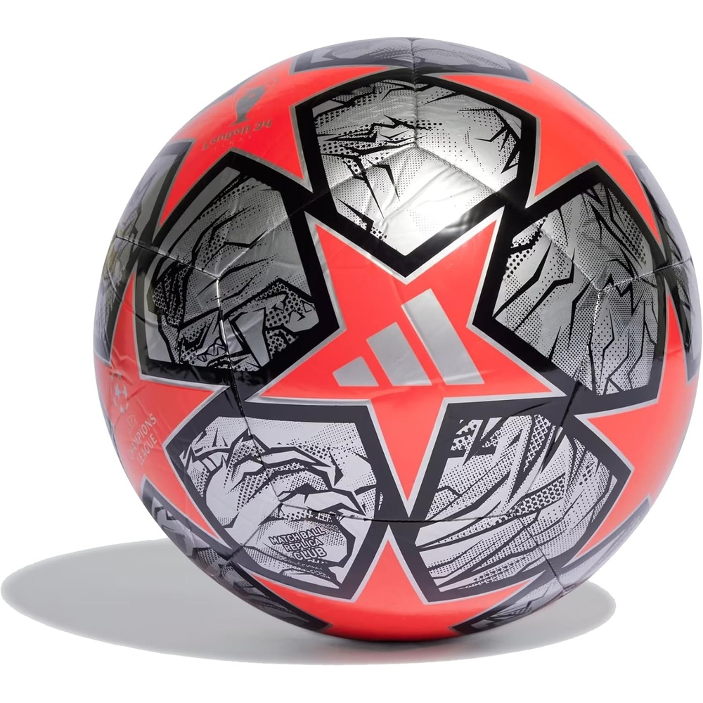 image:imageAdidas UEFA Champions League Soccer BallSilver MetallicSolar RedBlack