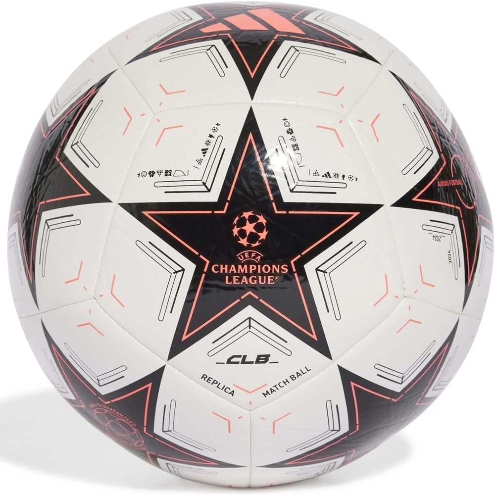 image:imageAdidas UEFA Champions League Soccer BallWhiteBlackTurbo