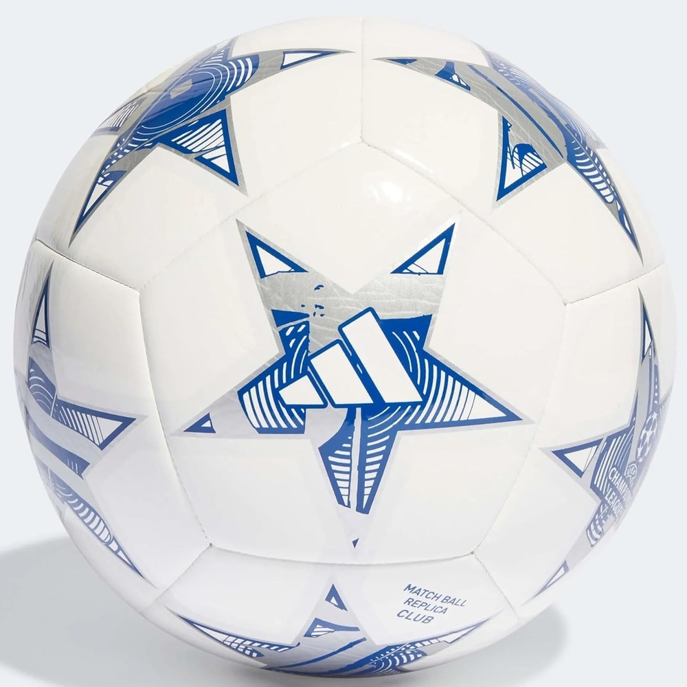 image:imageAdidas UEFA Champions League Soccer BallWhiteIron MetallicShock PurpleBright Cyan