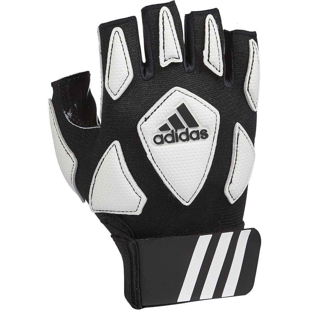 image:imageAdidas Youth Scorch Destroy 2 Half Finger Linemans Glove Mutiple Sizes amp ColorsBlackWhite
