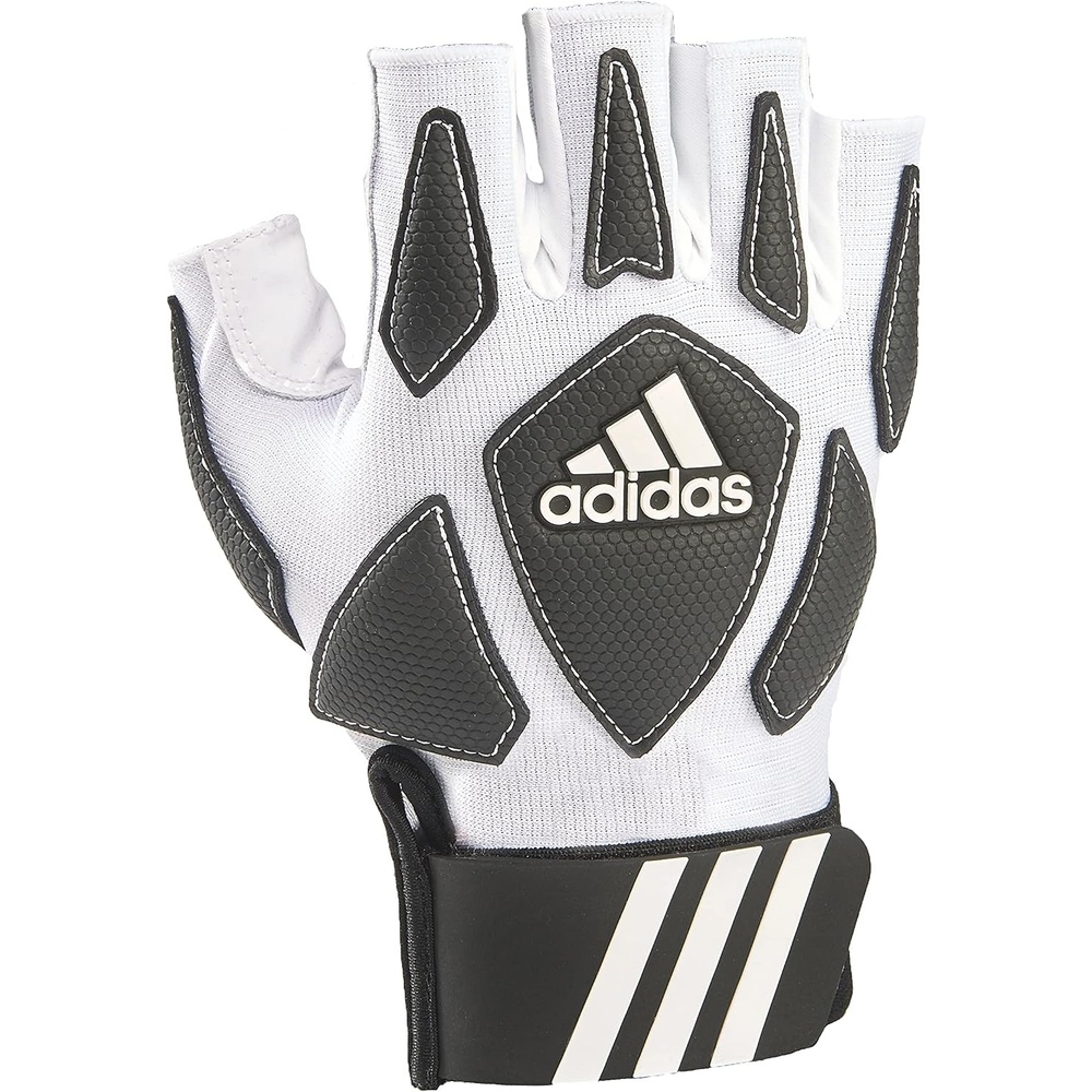 image:imageAdidas Youth Scorch Destroy 2 Half Finger Linemans Glove Mutiple Sizes amp ColorsWhiteBlack