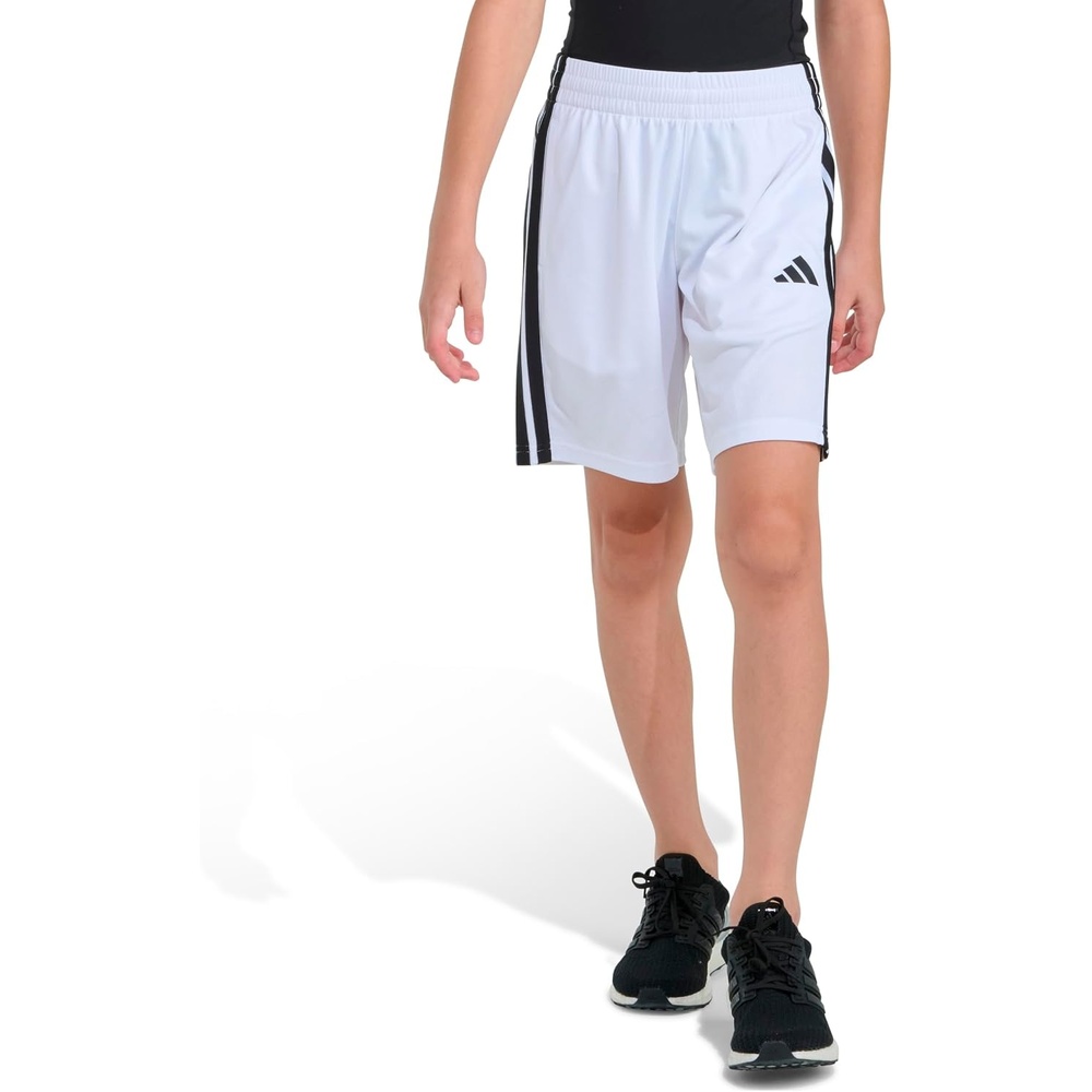 image:imageadidas 3Stripe Mesh Athletic ShortsWhite