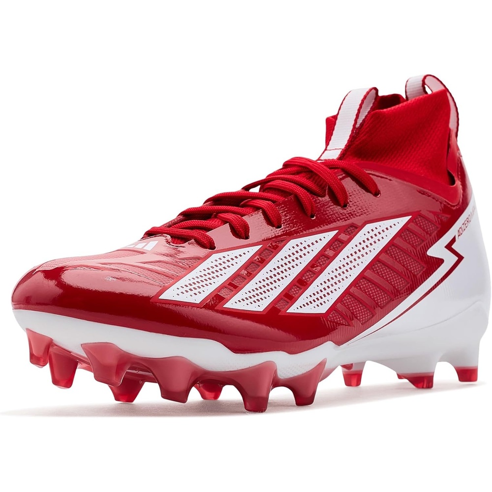 image:imageadidas Adizero Impact Ii American Football ShoesTeam Power RedWhiteTeam Power Red