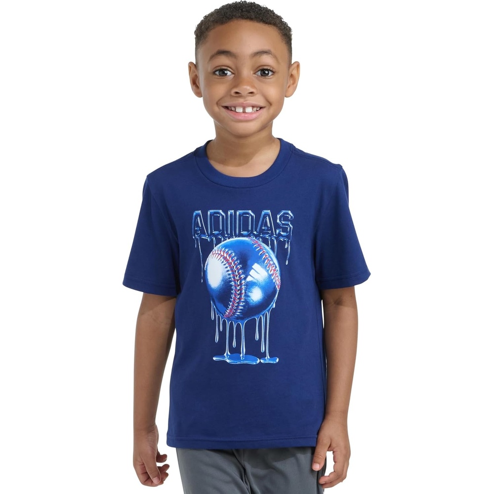 image:imageadidas Baby Boys Short Sleeve World Cup Graphic TeeDark Blue