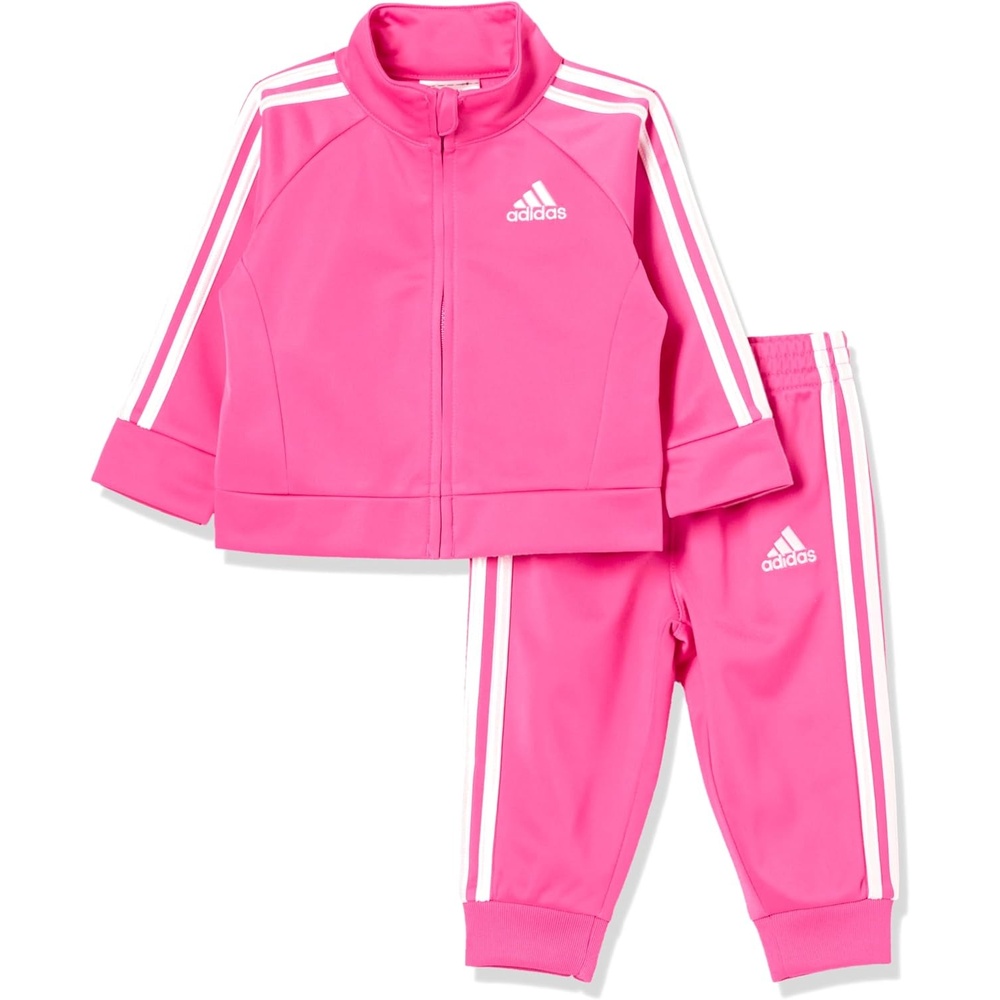 image:imageadidas Baby Girls 2piece Classic Tricot Track Suit Jacket amp PantsMagenta Pink
