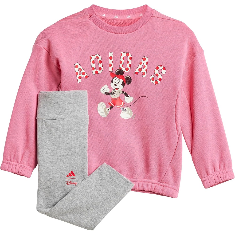image:imageadidas Baby Girls Disney Minnie Mouse Jogger SetPink FusionMulticolorPure Ruby