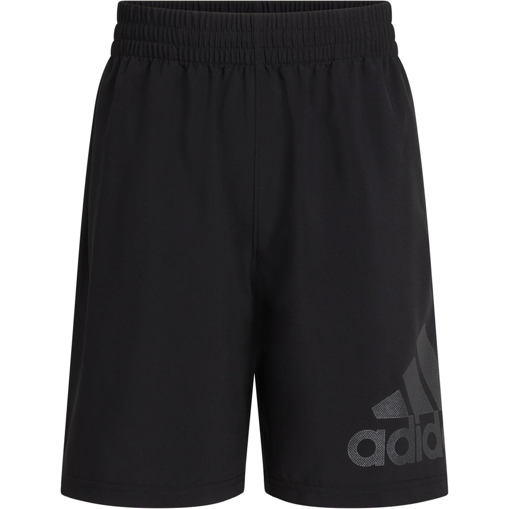 image:imageadidas Boys Elastic Waistband Essential Woven Sportswear ShortsBlackBlack