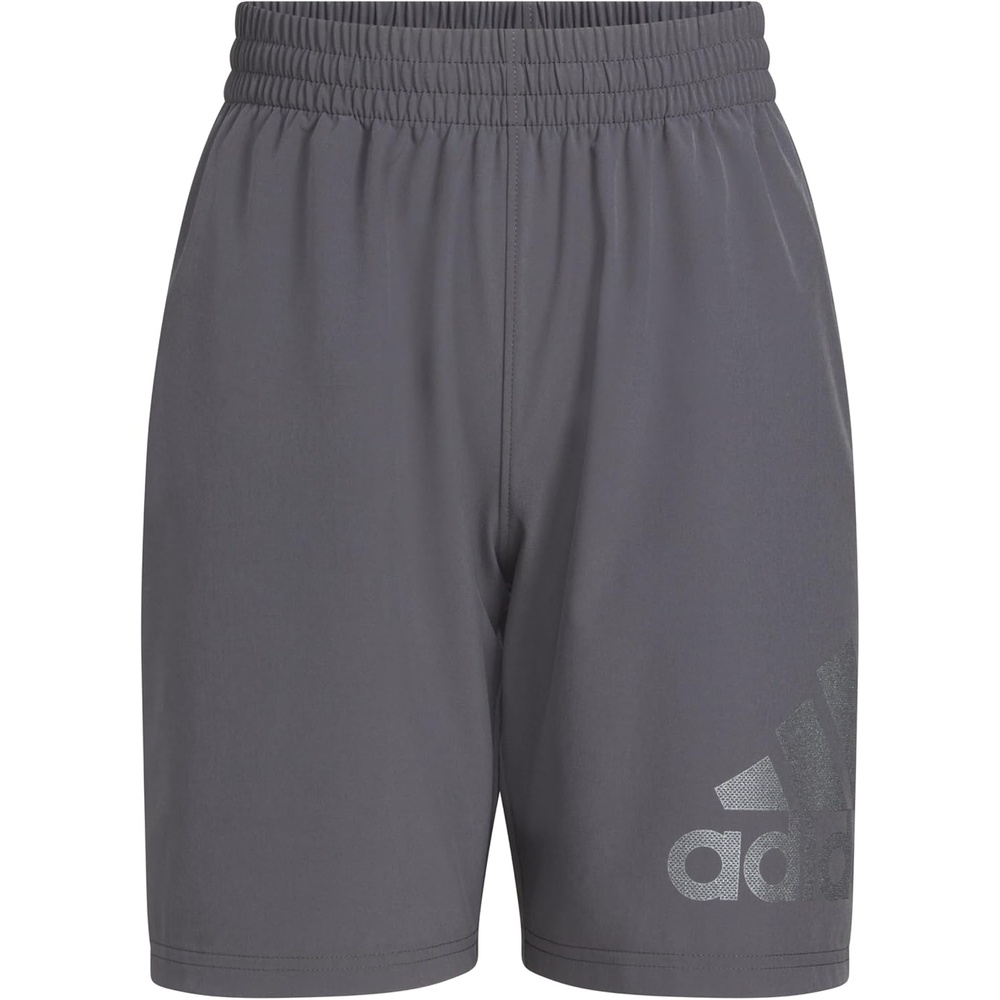 image:imageadidas Boys Elastic Waistband Essential Woven Sportswear ShortsDark Grey