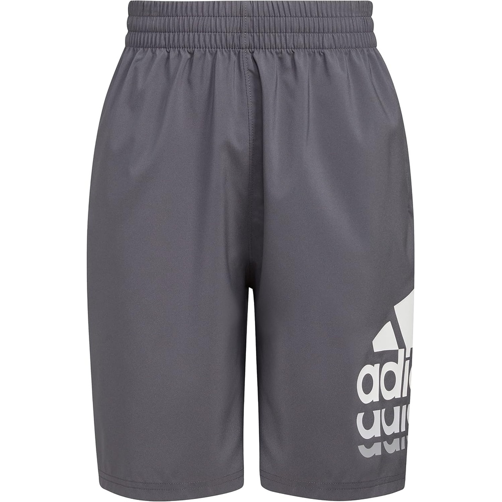 image:imageadidas Boys Elastic Waistband Essential Woven Sportswear ShortsGrey Five