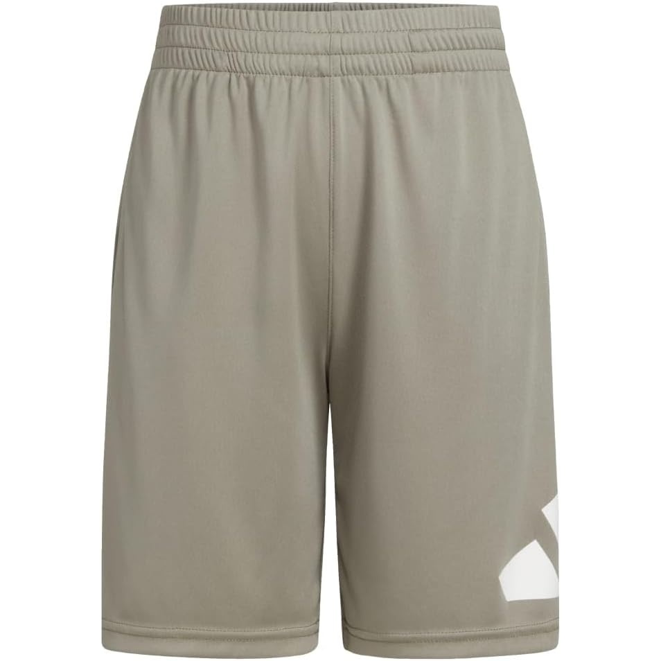 image:imageadidas Boys Elastic Waistband Essential Woven Sportswear ShortsLight Grey