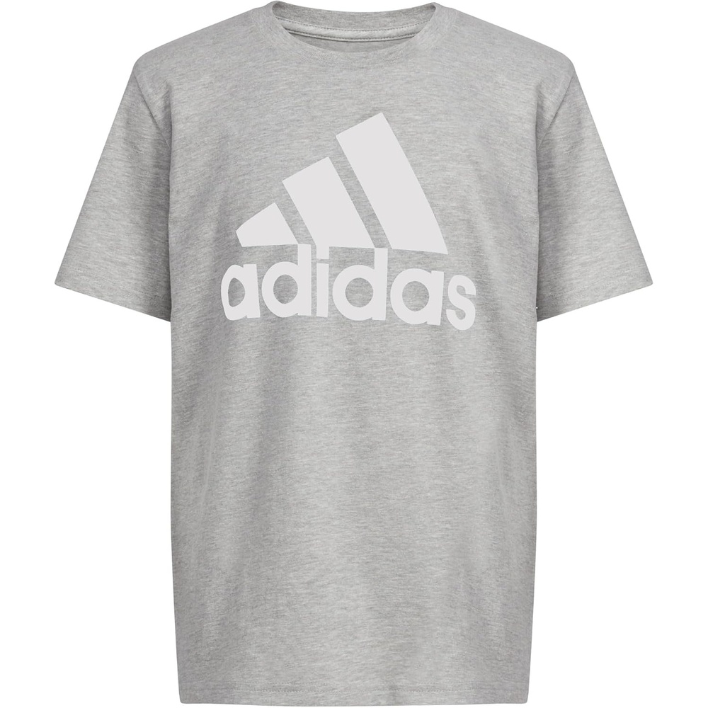 image:imageadidas Boys Short Sleeve World Cup Two Color Logo TeeLight Grey Heather
