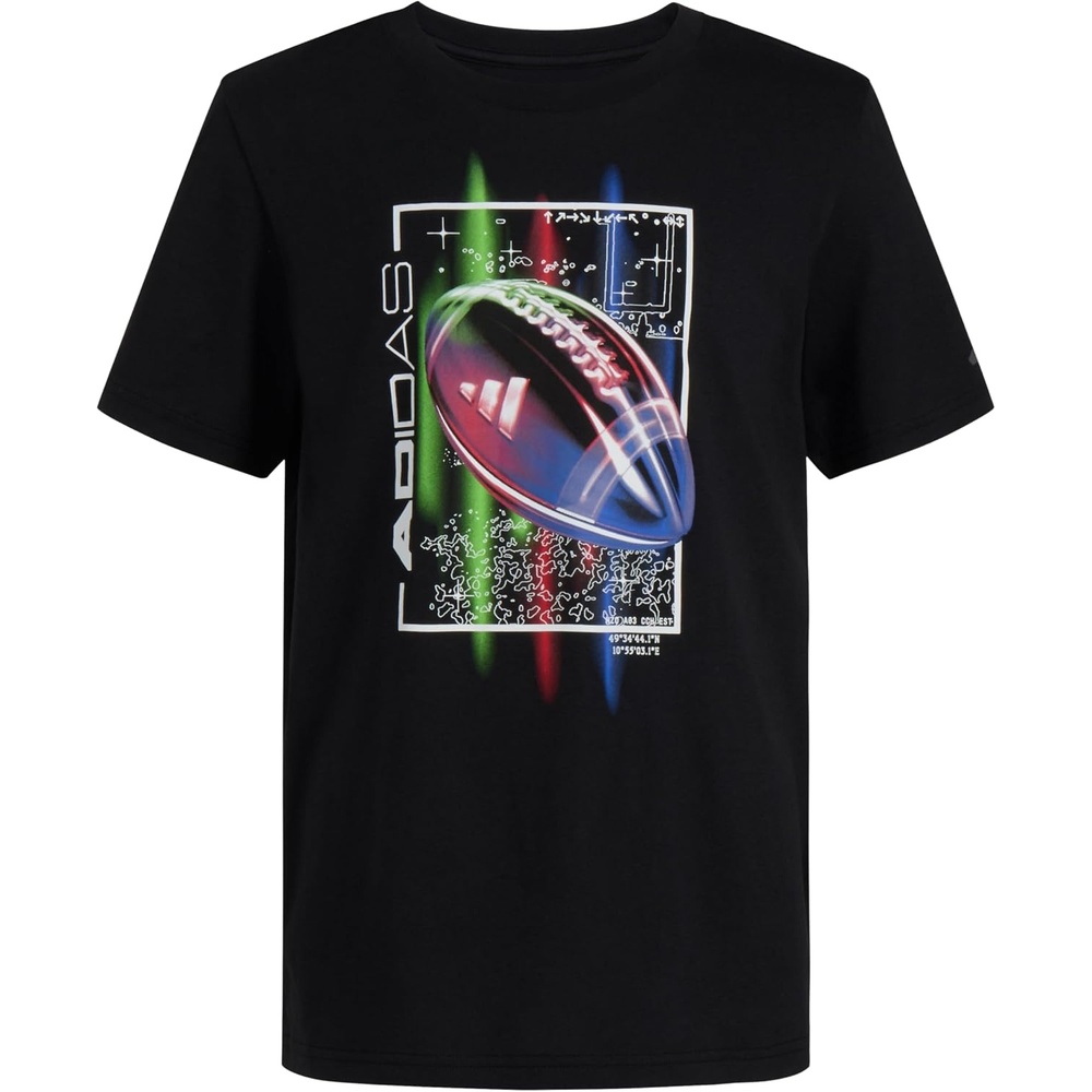 image:imageadidas Boys Short Sleeve World Cup Two Color Logo TeeNew Black Football