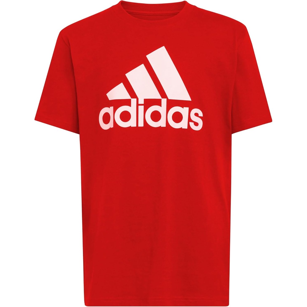 image:imageadidas Boys Short Sleeve World Cup Two Color Logo TeeRed Core