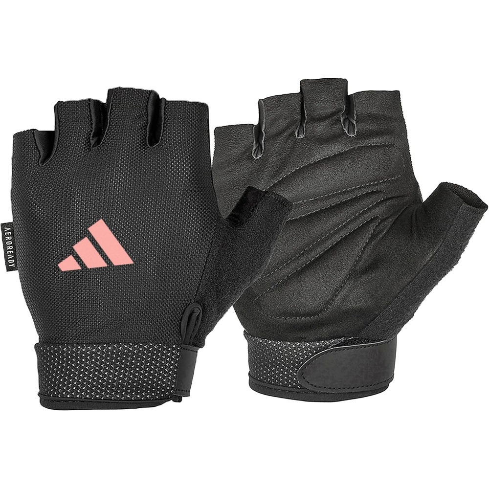 image:imageadidas Essential Training amp Weightlifting Gloves Fingerless Workout GlovesPink