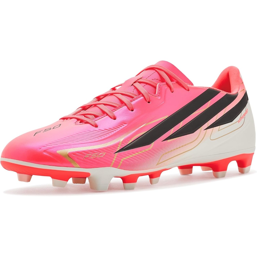 image:imageadidas F50 Hyperfast Club Firm GroundMulti Ground Soccer CleatsSolar TurboCore BlackGold Metallic