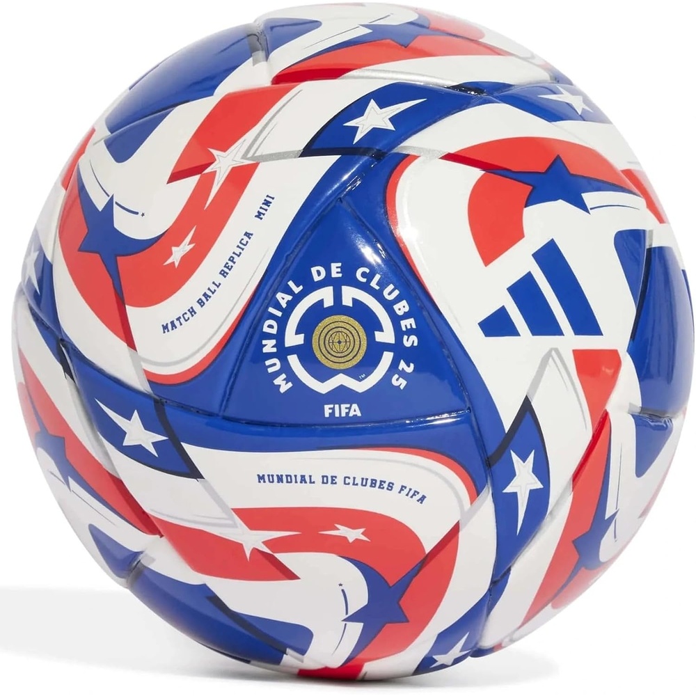image:imageadidas FIFA Club World Cup Club Ball  Inspired Design Durable Construction Official Tournament LogoWhitePower BlueDark BlueLucid RedMini