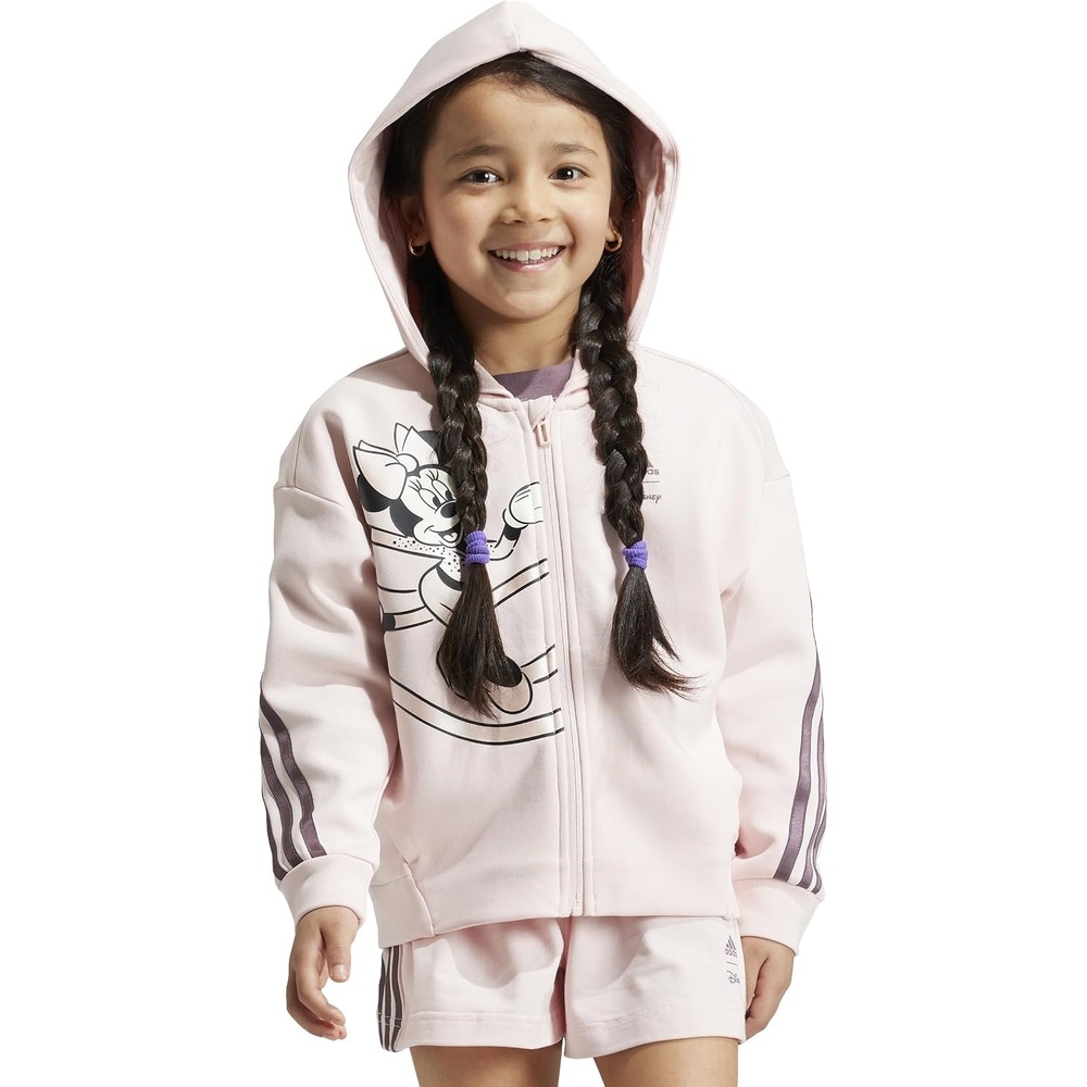 image:imageadidas Kids Disney Minnie and Daisy Track TopSandy PinkShadow FigOff White