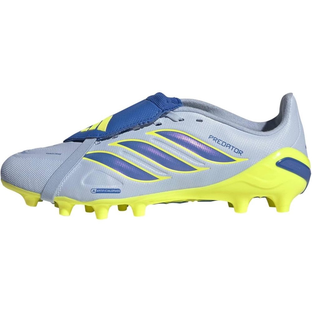 image:imageadidas Kids League Predator FoldOver Tongue Artificial GroundCrystal SkyRay BlueTeam Solar Yellow