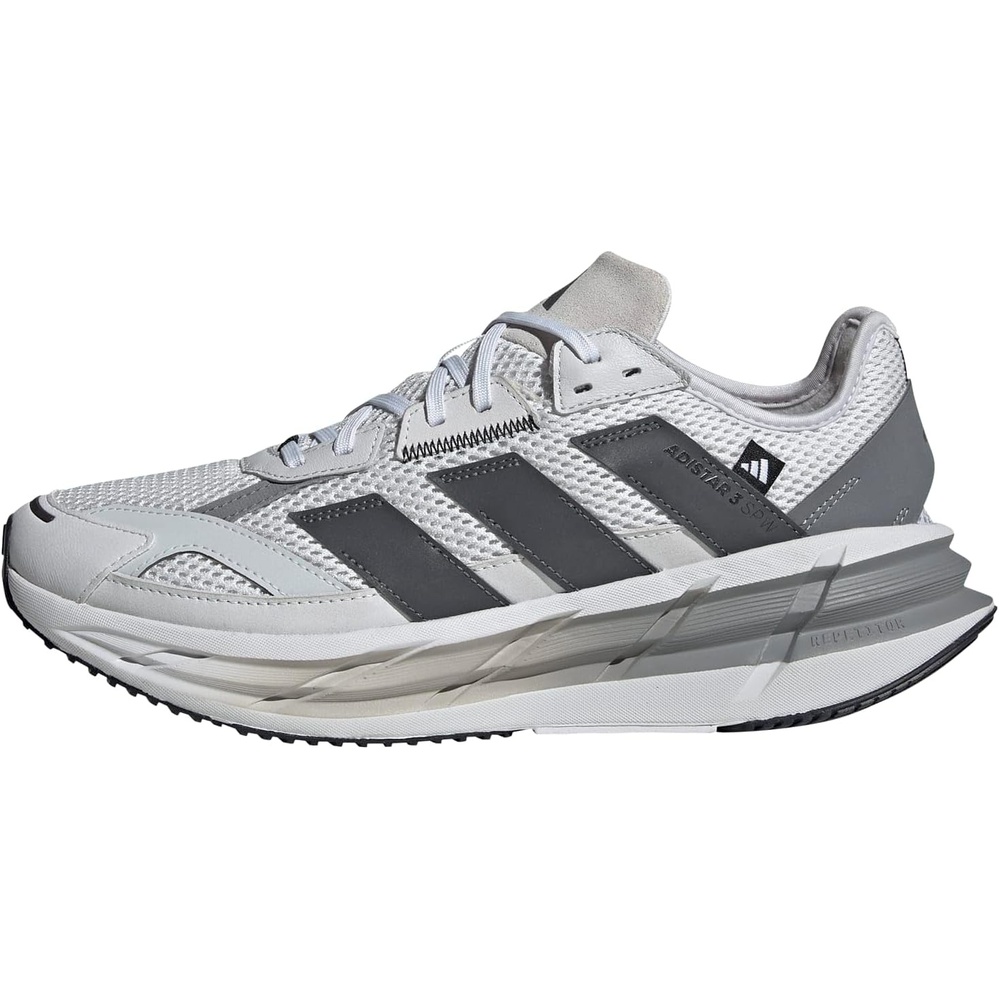 image:imageadidas Mens Adistar 3 Sportswear Lace Up Sneakers Shoes Casual GreyDash GreyGreyGrey