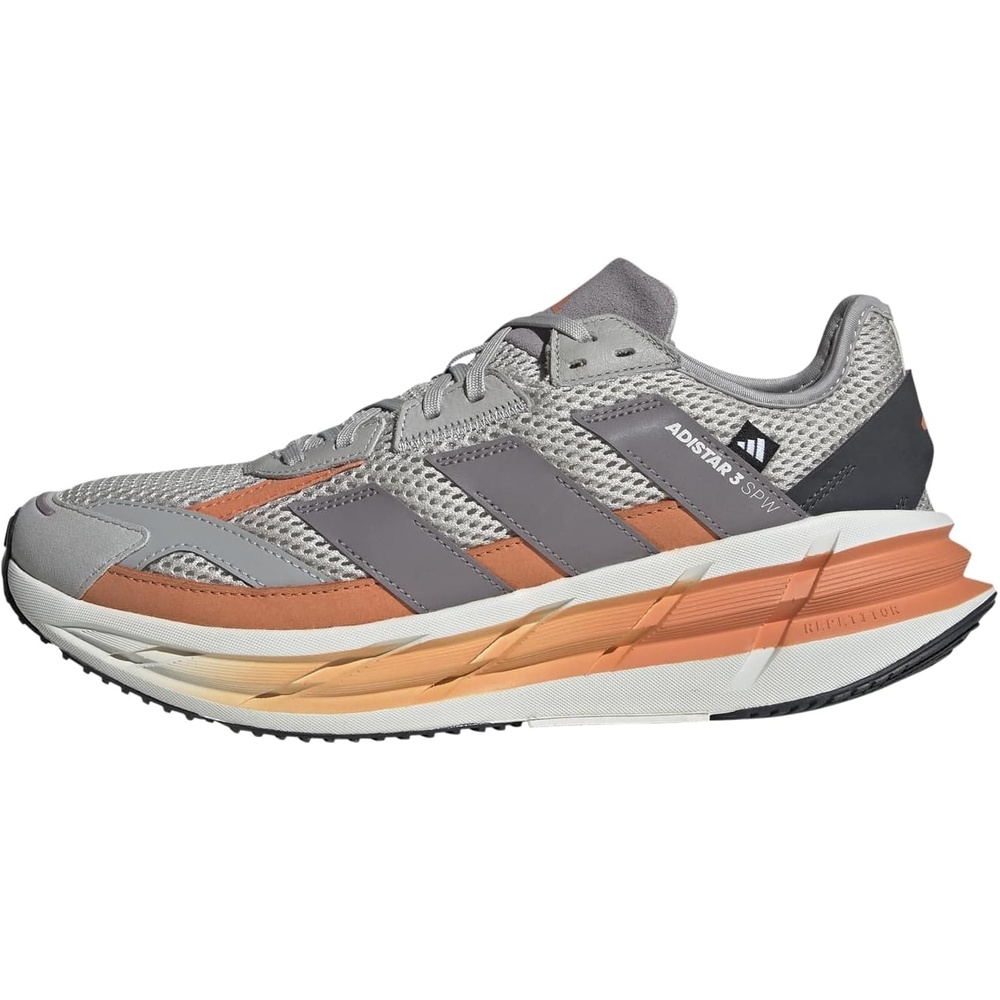 image:imageadidas Mens Adistar 3 Sportswear Lace Up Sneakers Shoes Casual GreyGreyTaupe Oxide