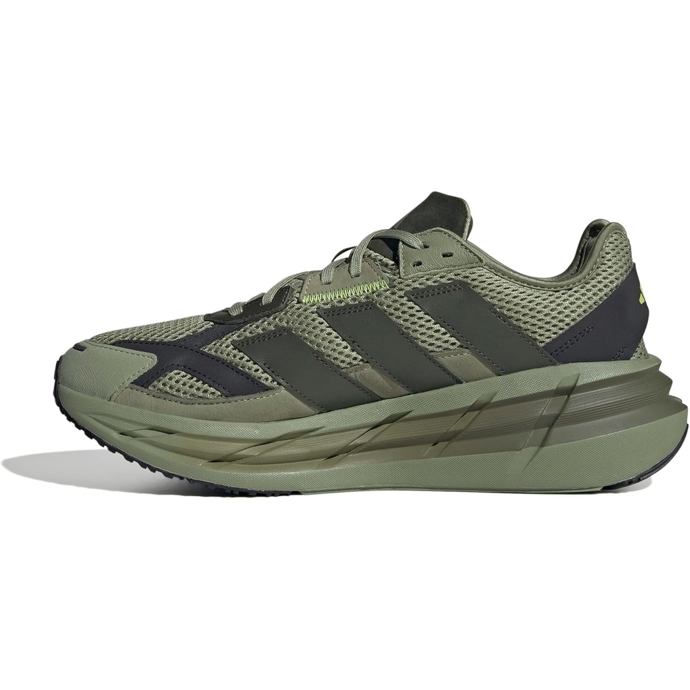 image:imageadidas Mens Adistar 3 Sportswear Lace Up Sneakers Shoes Casual GreyTent GreenNight CargoBlack