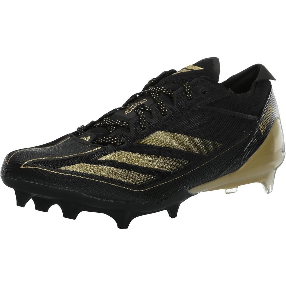 image:imageadidas Mens Adizero Electric Football Sneakers Shoes WhiteBlackGold MetallicCarbon