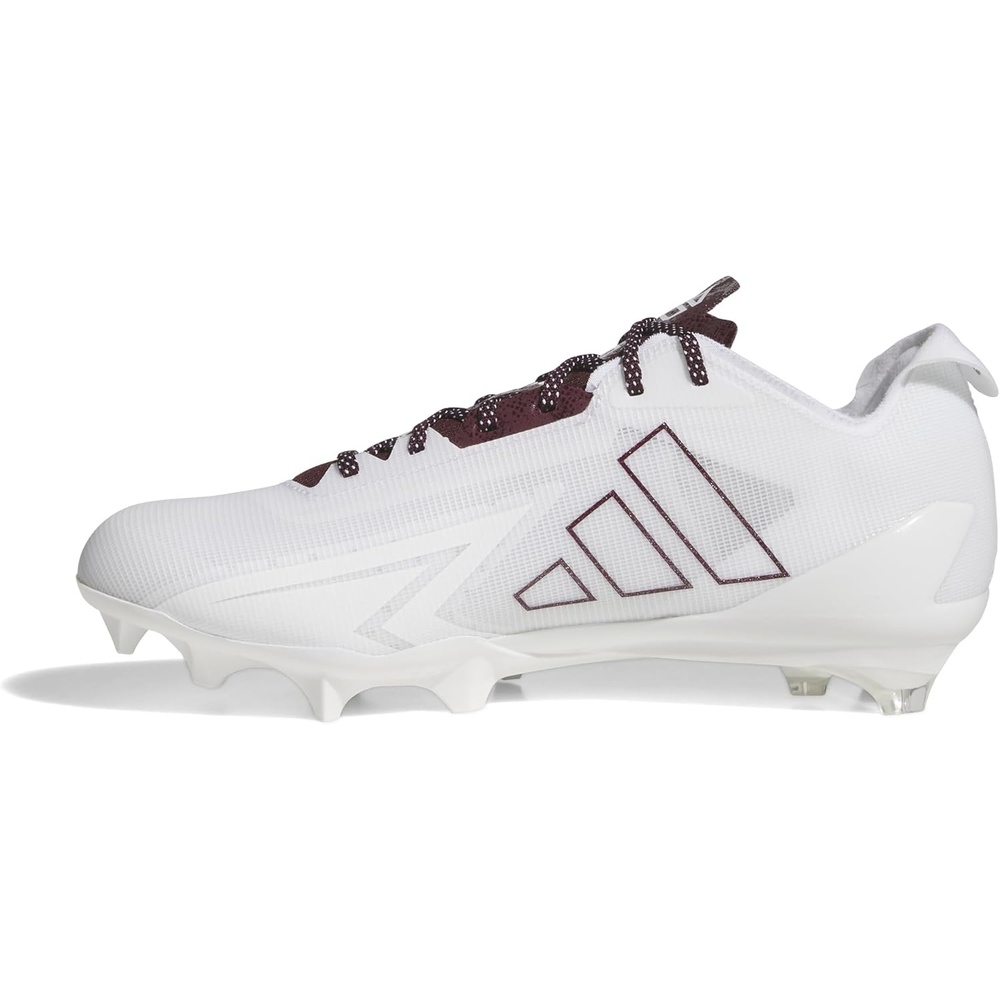 image:imageadidas Mens Adizero Electric Football Sneakers Shoes  WhiteWhiteTeam MaroonWhite