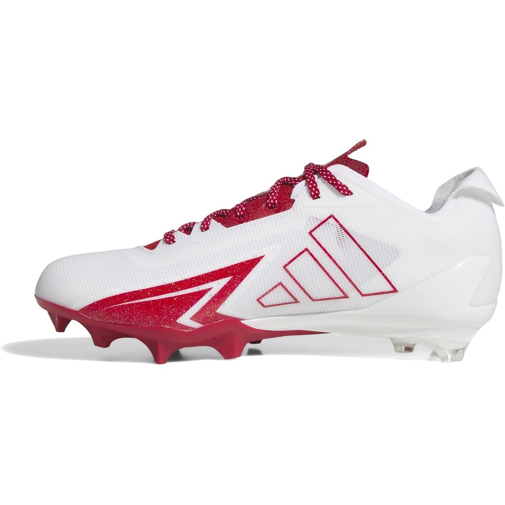 image:imageadidas Mens Adizero Electric Football Sneakers Shoes WhiteWhiteTeam Power RedWhite
