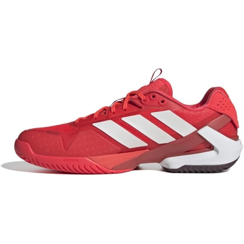 image:imageadidas Mens Adizero Ubersonic 5 Tennis ShoesLucid RedZero MetallicAurora Ruby