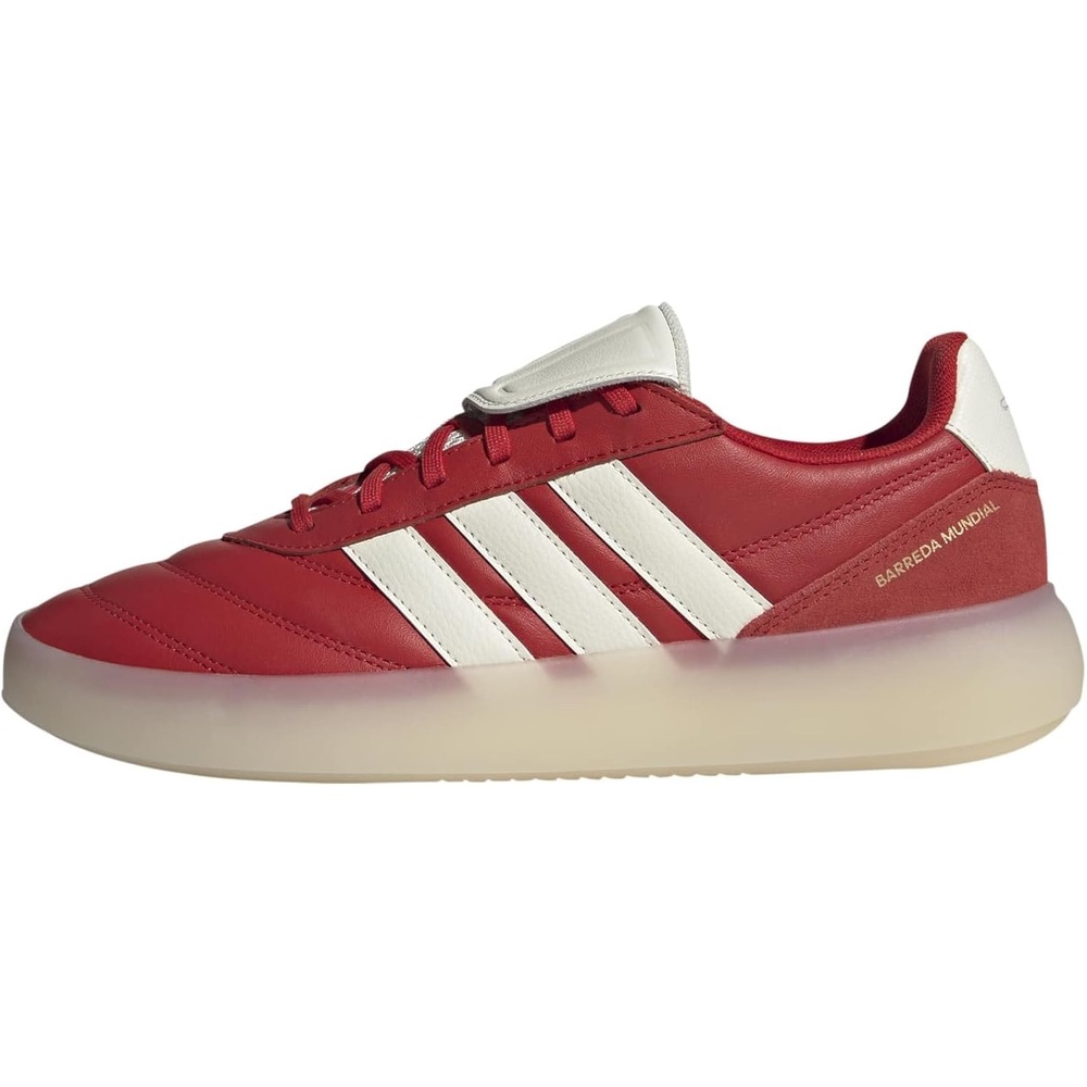 image:imageadidas Mens Barreda Mundial Lace Up Sneakers Shoes Casual  RedBetter ScarletOff WhiteGold Metallic