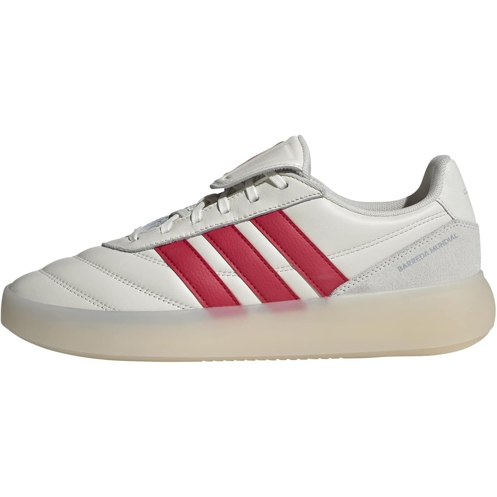 image:imageadidas Mens Barreda Mundial Lace Up Sneakers Shoes Casual  RedOff WhitePure RubyOrbit Grey