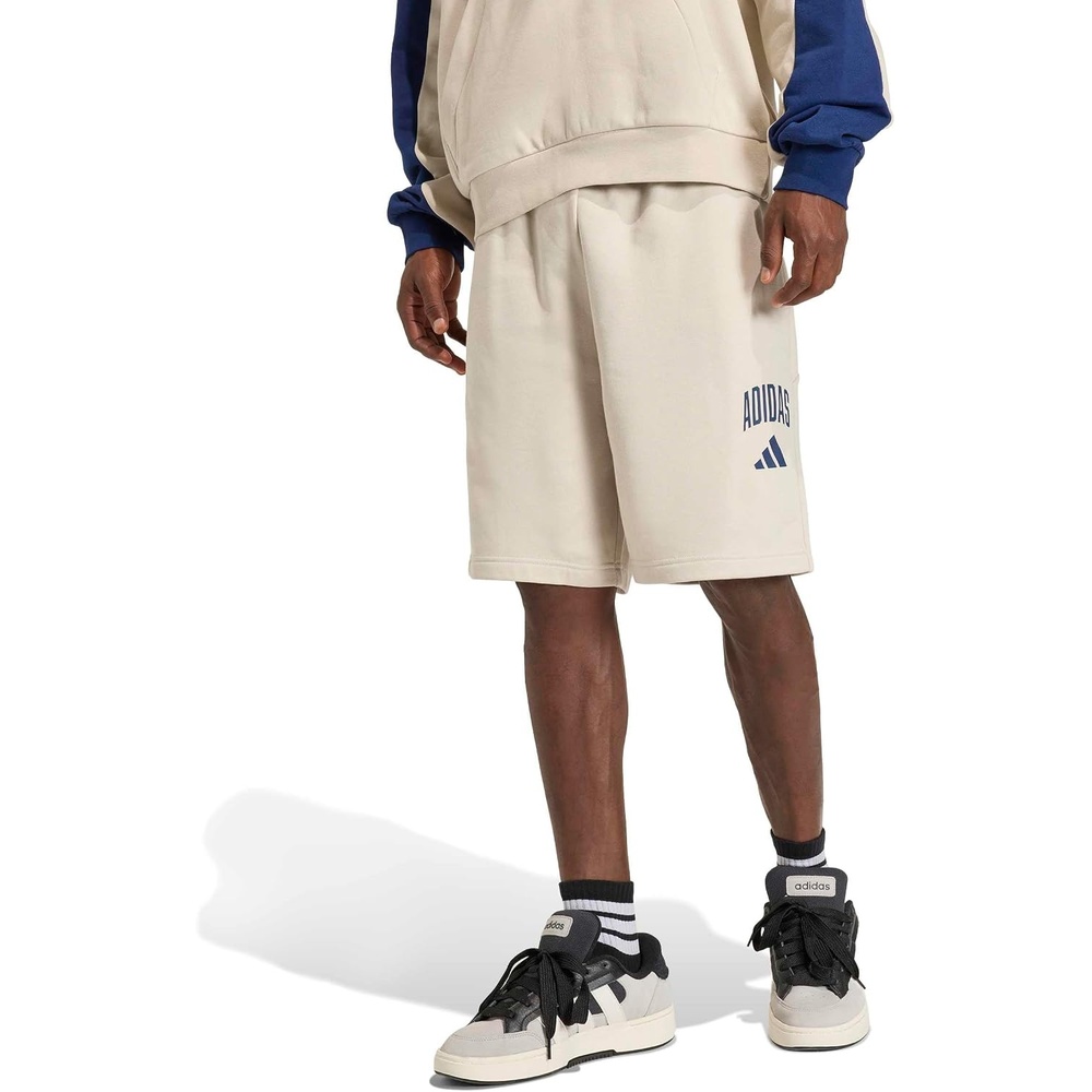 image:imageadidas Mens Collegiate Fleece ShortsWonder AluminaDark Blue