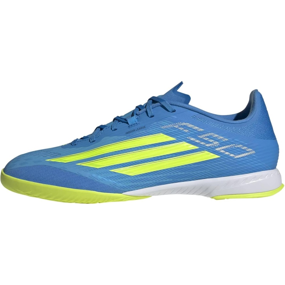 image:imageadidas Mens F50 League Indoor Soccer ShoesLucid Ray BlueTeam Solar YellowLucid Aquamarine