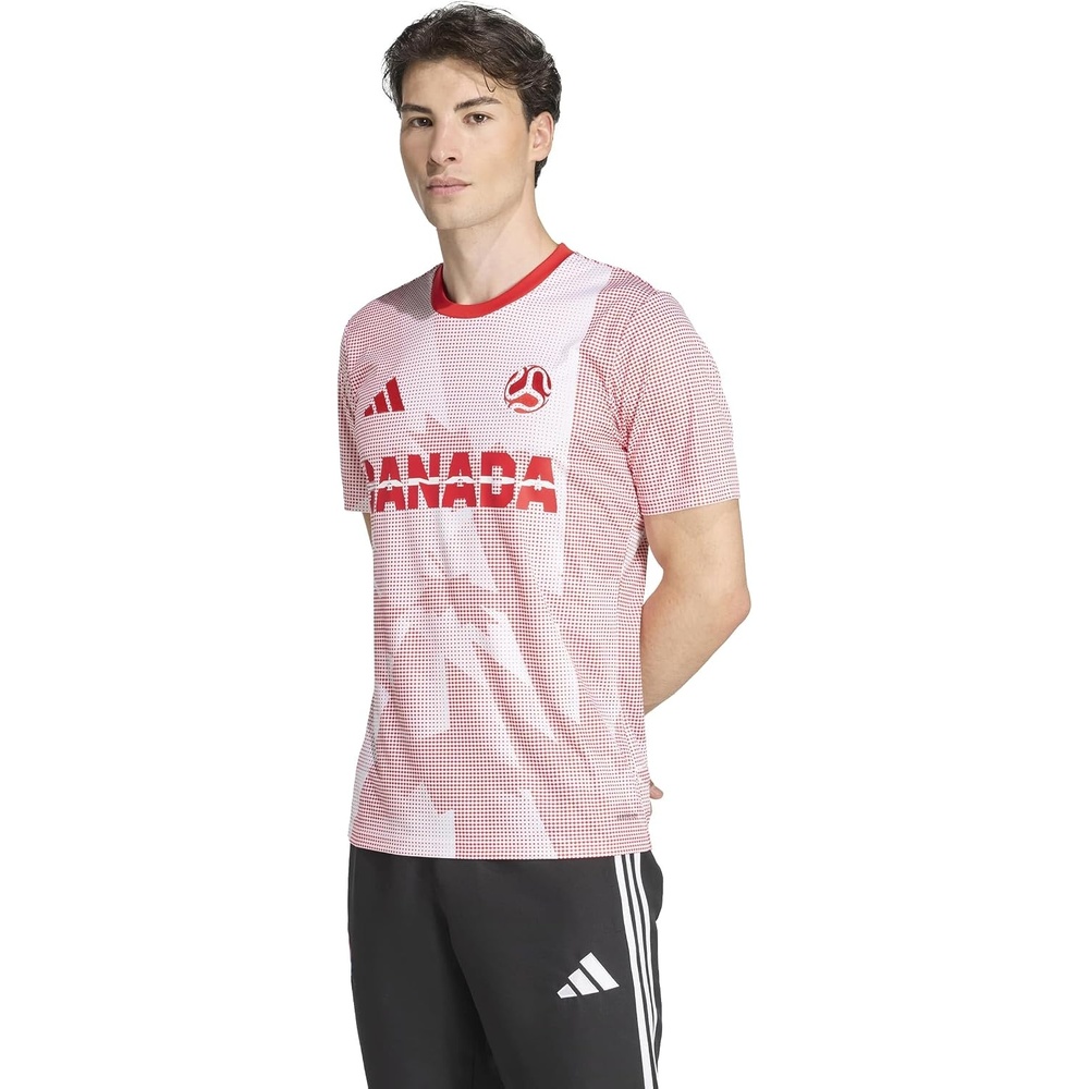 image:imageadidas Mens Host Nation JerseyWhiteVivid RedCanada