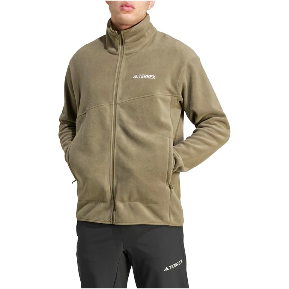 image:imageadidas Mens Terrex Multi FullZip Fleece Hiking JacketOlive Strata