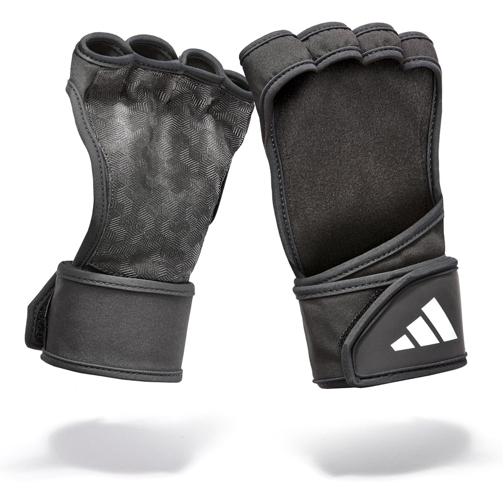 image:imageadidas OpenBack Training amp Weightlifting Gloves Fingerless Workout GlovesMedium