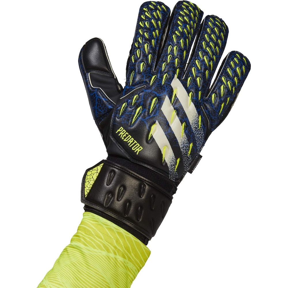 image:imageadidas Predator Top Training Soccer Goalkeeper GlovesBlackTeam Royal BlueSolar YellowWhite