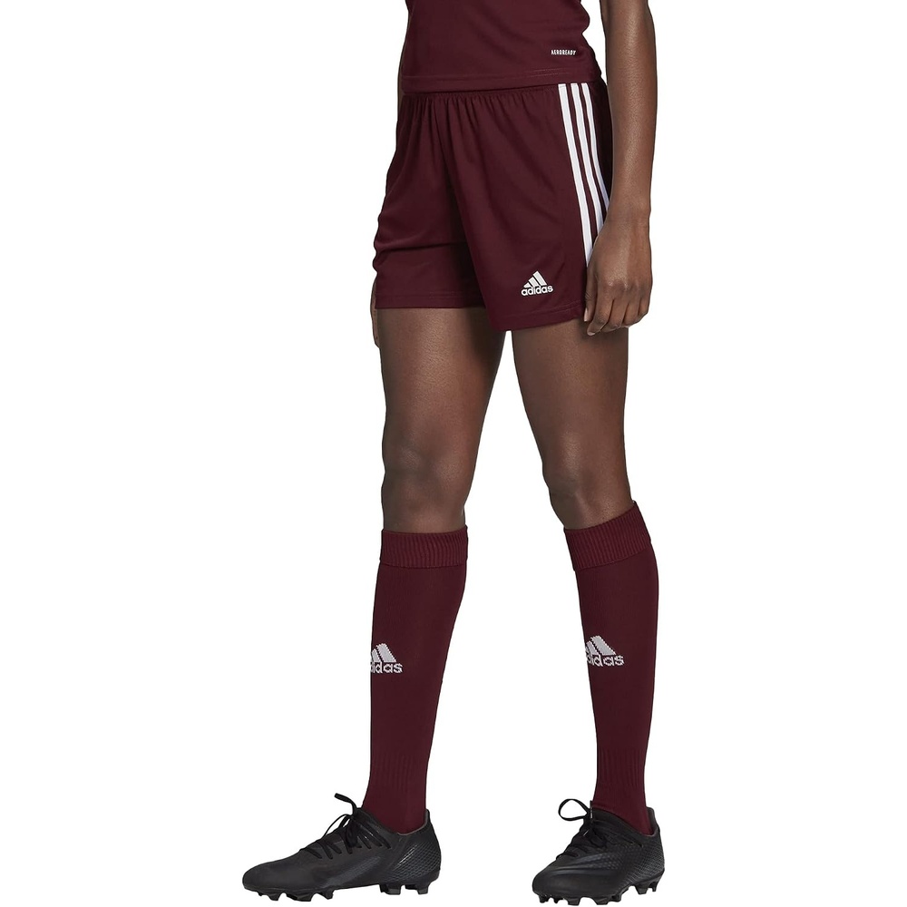 image:imageadidas Squadra 25 ShortsTeam MaroonWhite Full Stripes