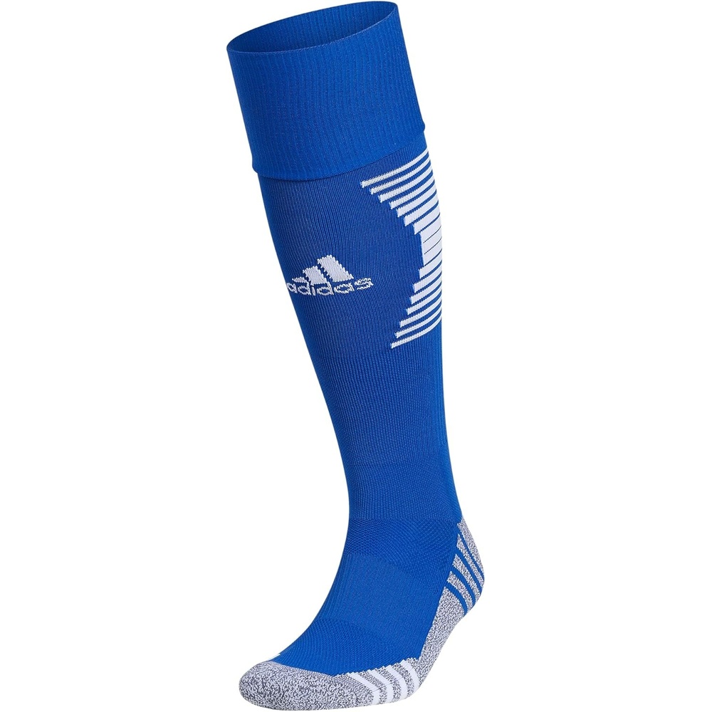 image:imageadidas Unisex Team Speed Soccer Socks or Calf Sleeves 1 Pair OvertheCalf3Royal BlueWhite