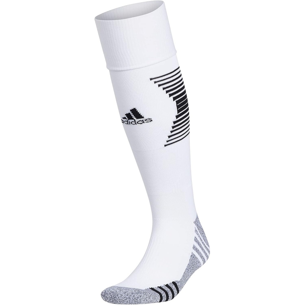 image:imageadidas Unisex Team Speed Soccer Socks or Calf Sleeves 1 Pair OvertheCalf3WhiteBlack