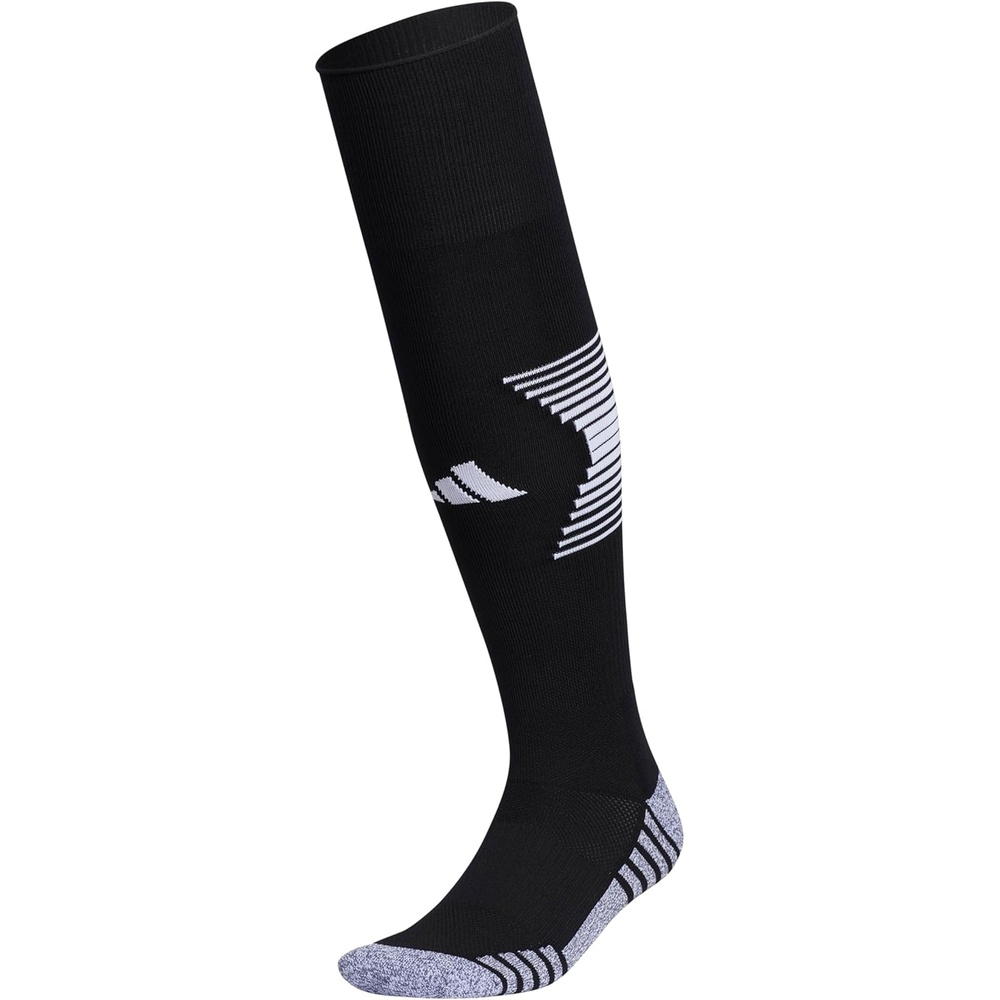image:imageadidas Unisex Team Speed Soccer Socks or Calf Sleeves 1 Pair OvertheCalfBlackWhite4Sock