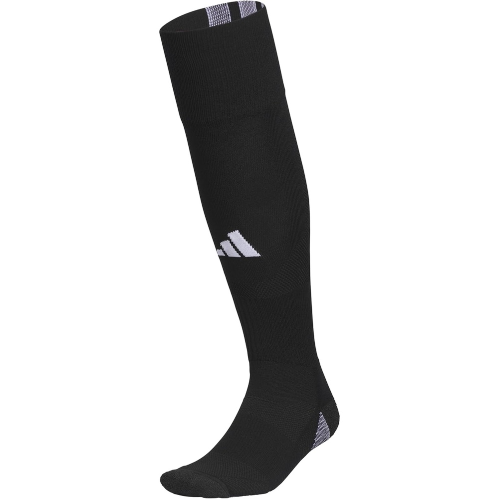 image:imageadidas Unisex Team Speed Soccer Socks or Calf Sleeves 1 Pair OvertheCalfBlackWhite5Sock