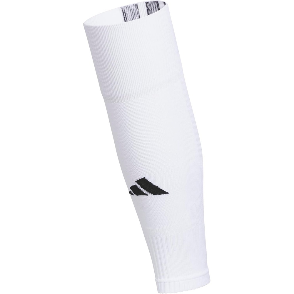image:imageadidas Unisex Team Speed Soccer Socks or Calf Sleeves 1 Pair OvertheCalfWhiteBlack5Sleeve