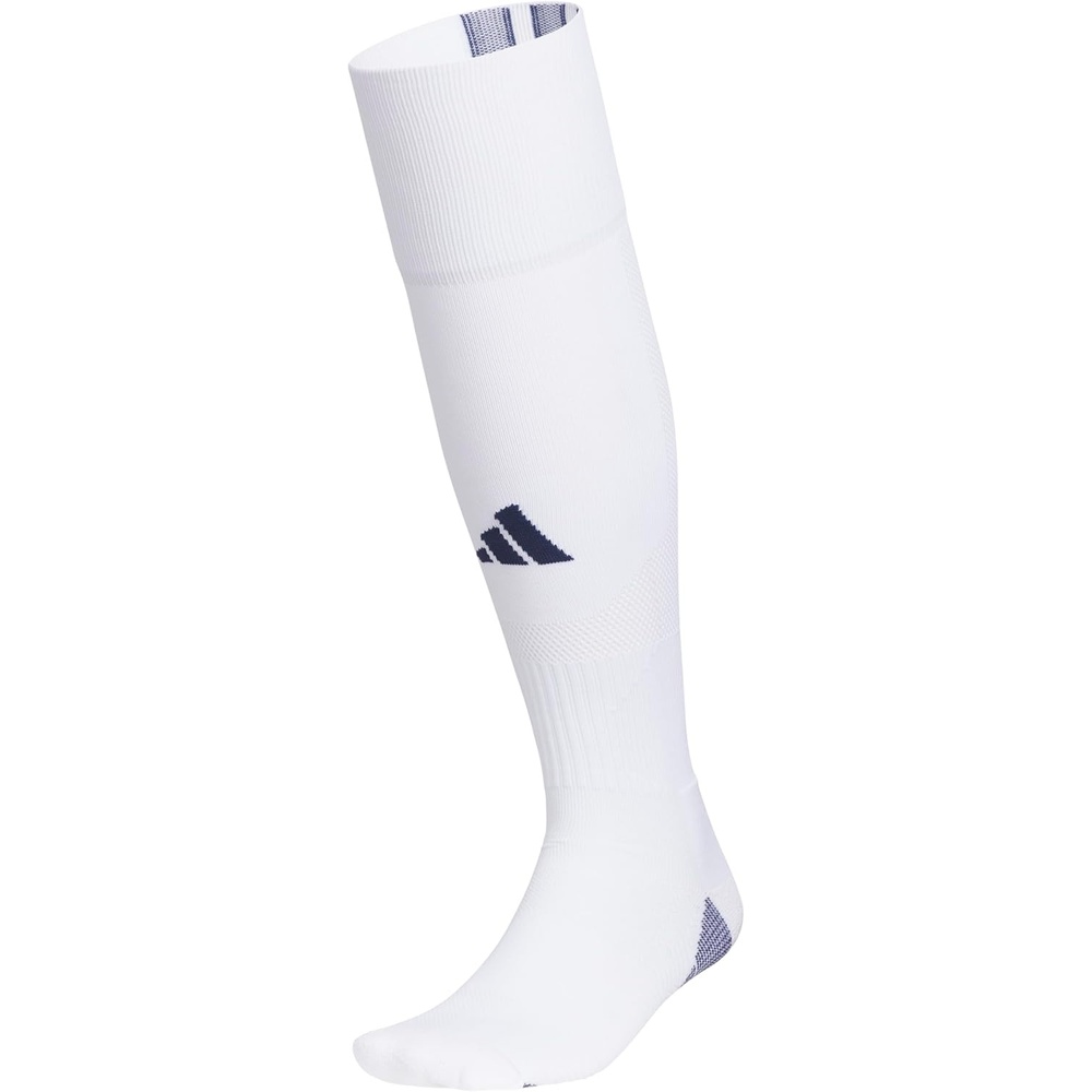 image:imageadidas Unisex Team Speed Soccer Socks or Calf Sleeves 1 Pair OvertheCalfWhiteTeam Navy Blue5Sock