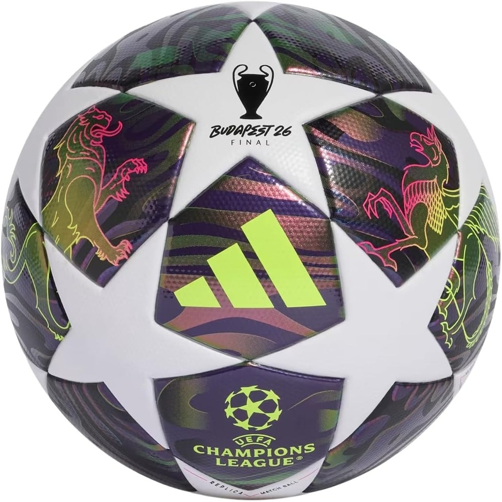 image:imageadidas Unisex UCL L F DPURPLWhiteYellow Replica Ball 5